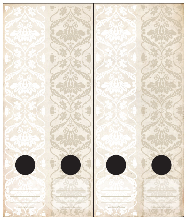 File Labels - Antique White