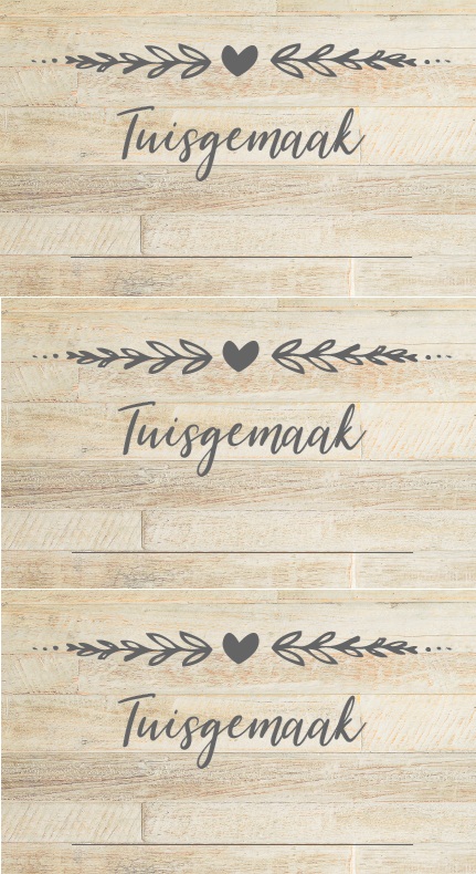 Tuisgemaak Labels